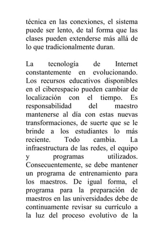 Internet como nuevo modelo educativo
