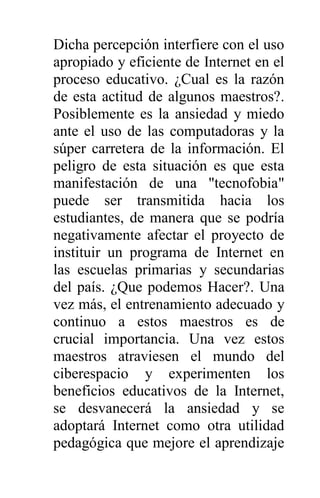 Internet como nuevo modelo educativo