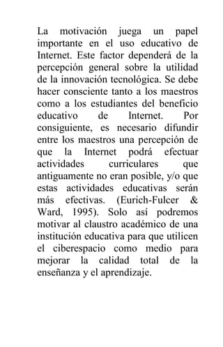 Internet como nuevo modelo educativo