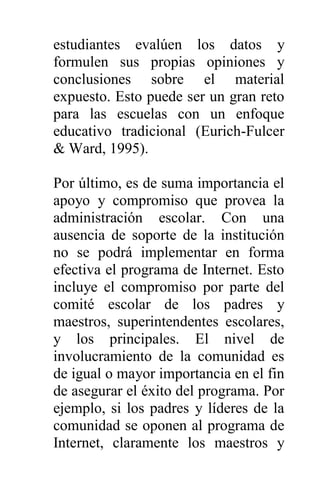 Internet como nuevo modelo educativo