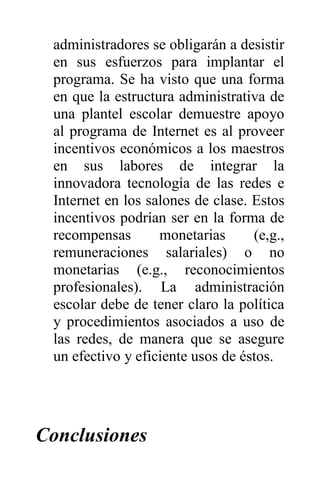Internet como nuevo modelo educativo