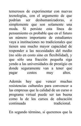 Internet como nuevo modelo educativo