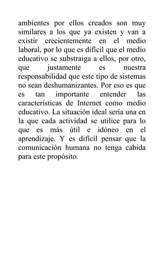 Internet como nuevo modelo educativo