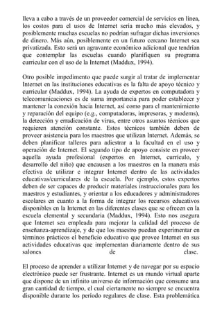 Internet como nuevo modelo educativo