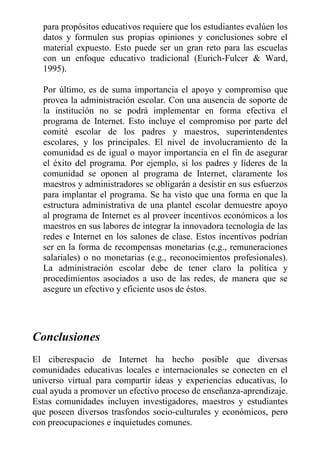 Internet como nuevo modelo educativo