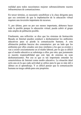 Internet como nuevo modelo educativo