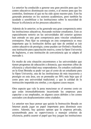 Internet como nuevo modelo educativo