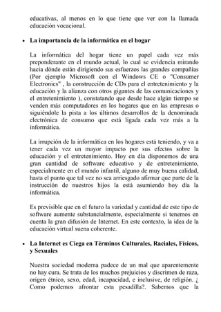 Internet como nuevo modelo educativo