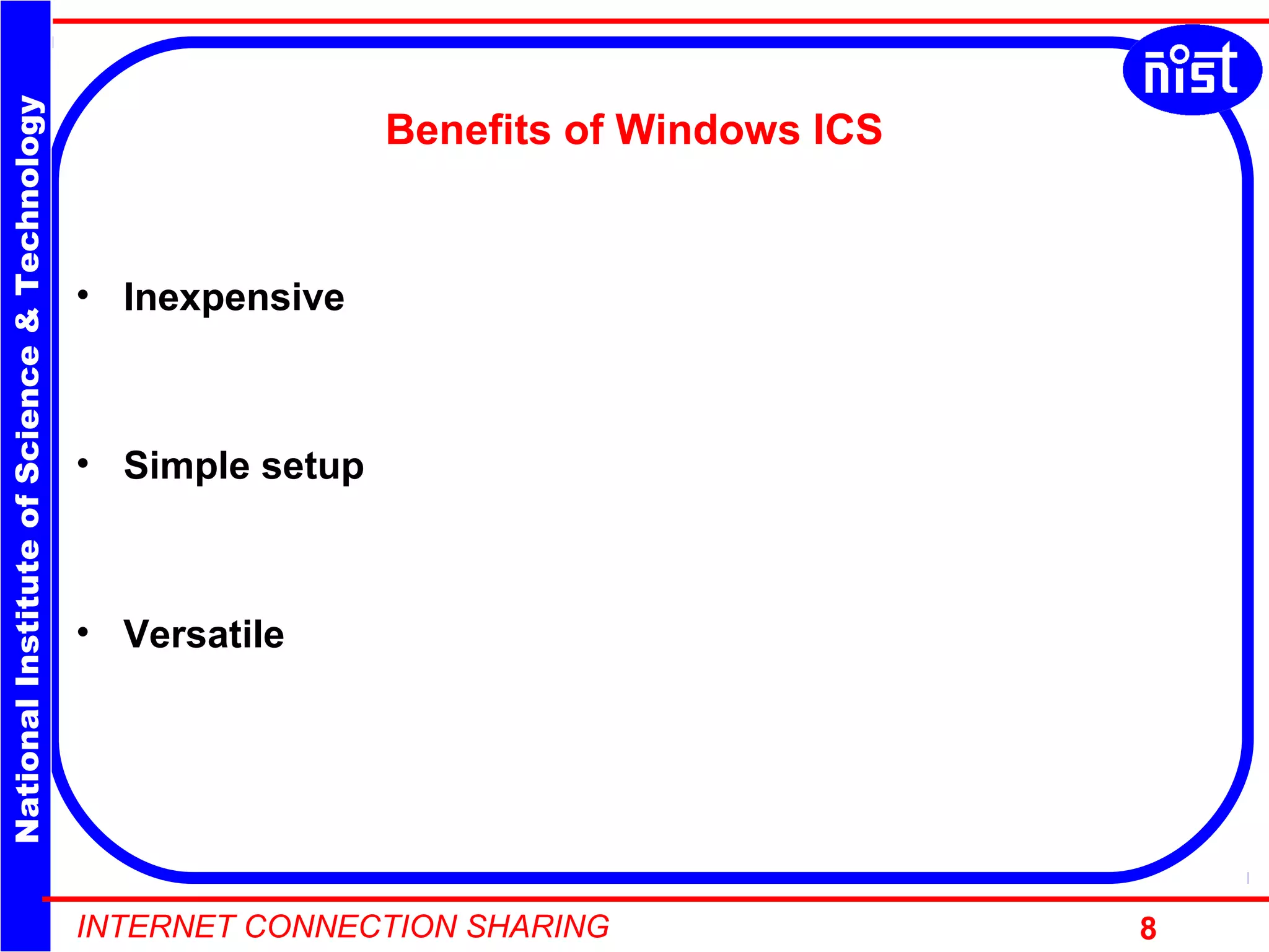Internet connection sharing | PPT