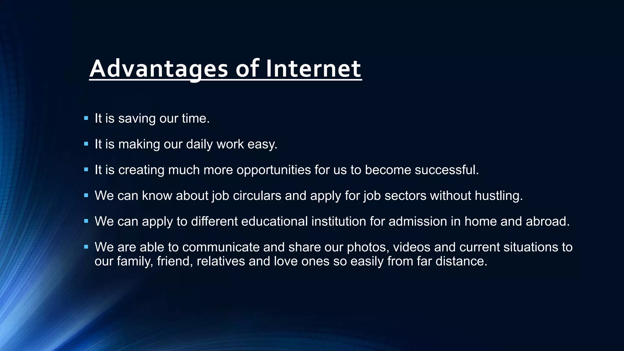 Presentation on INTERNET | PPT | PPTX