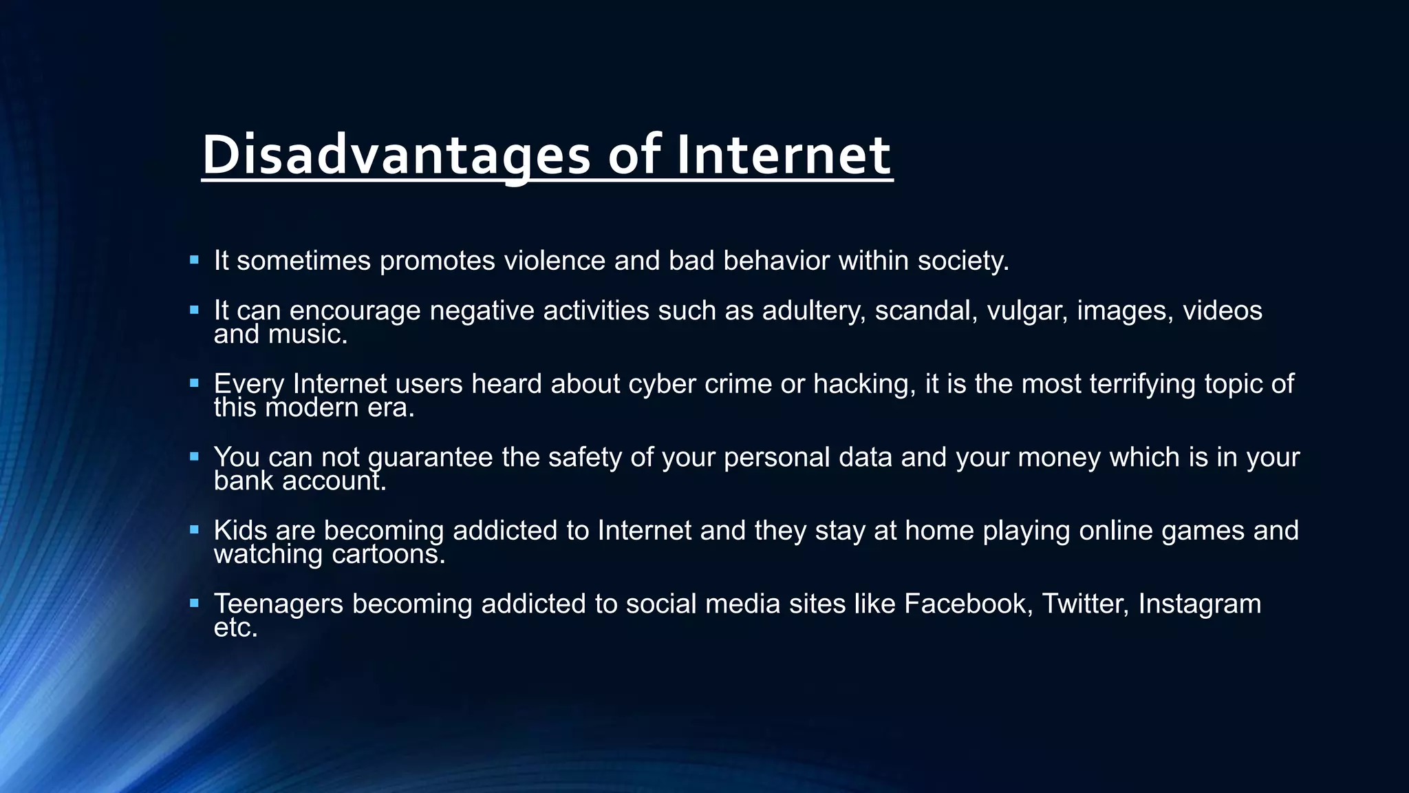 Presentation on INTERNET | PPT | PPTX