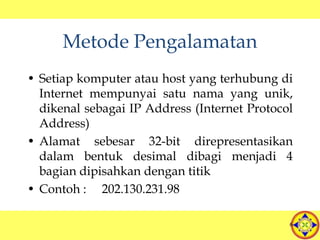 Pengertian Internet dan aplikasinya | PPT
