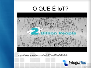 O QUE É IoT?
https://www.youtube.com/watch?v=sfEbMV295Kk
 