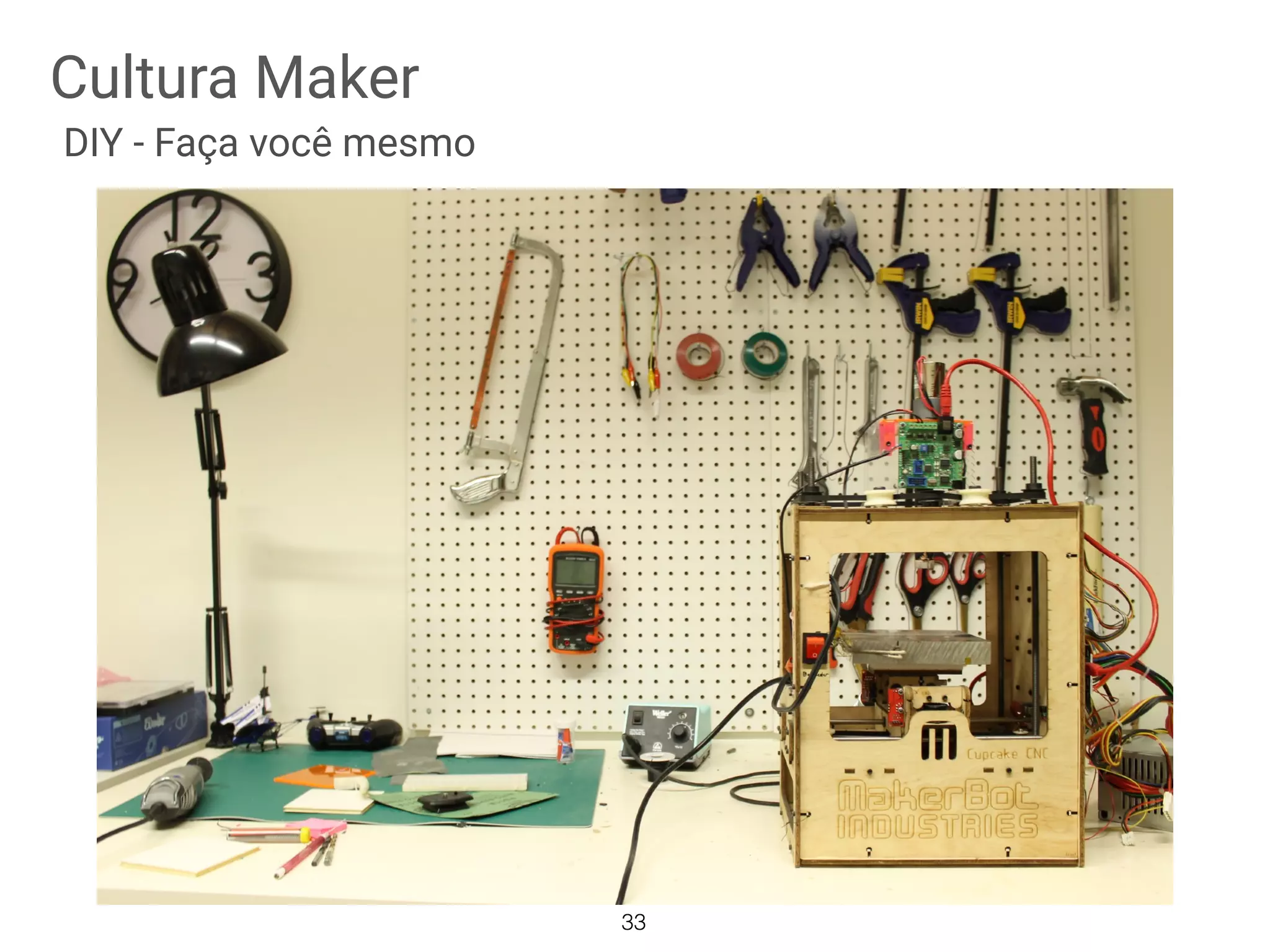 Cultura Maker
33
DIY - Faça você mesmo
 