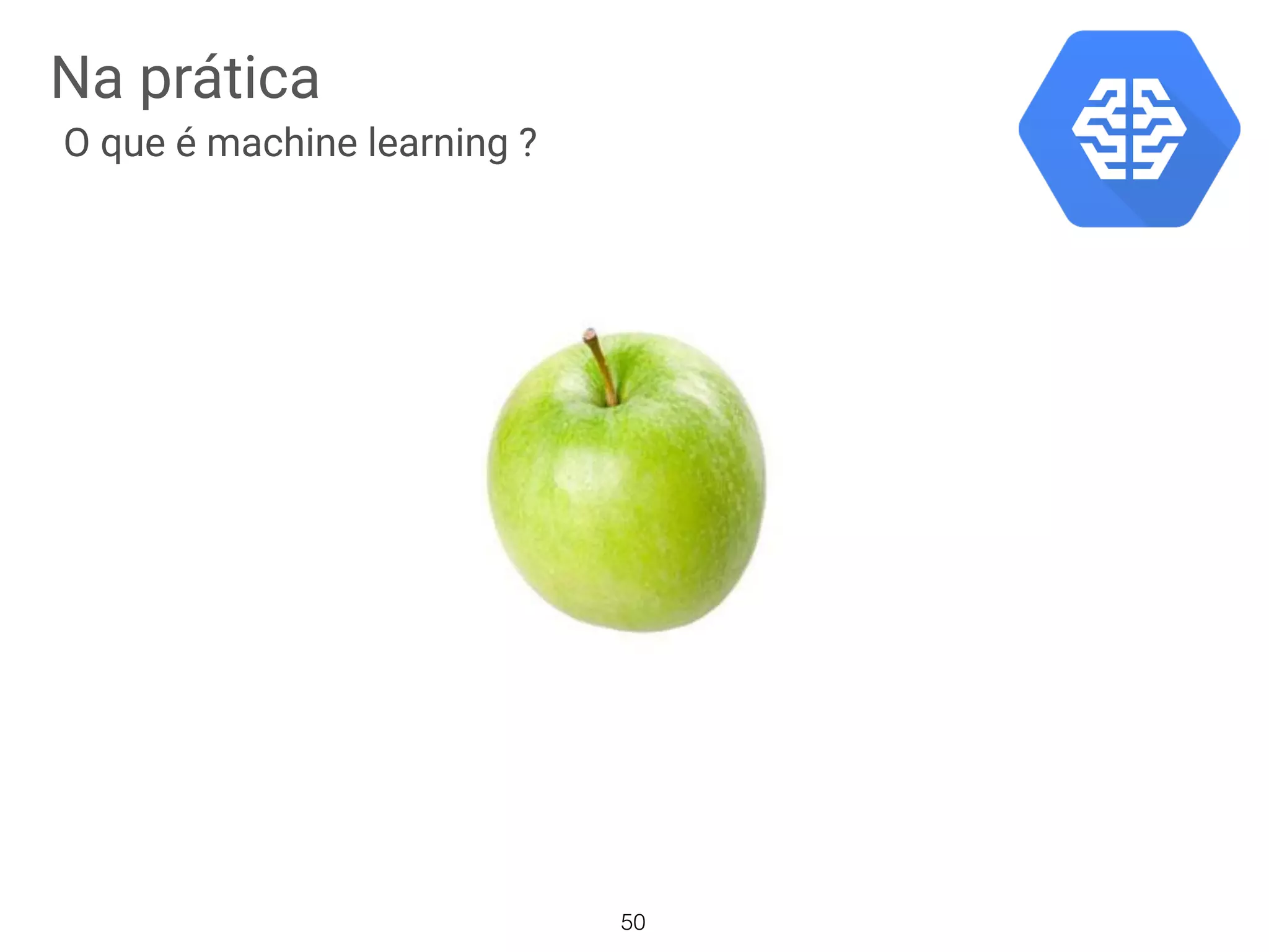 Na prática
O que é machine learning ?
50
 