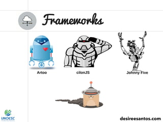 Frameworks
desireesantos.com
Artoo cilonJS Johnny Five
 