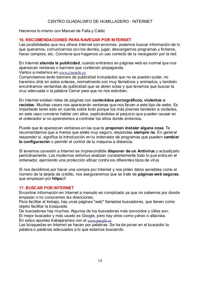Apuntes Y Ejercicios Curso Internet
