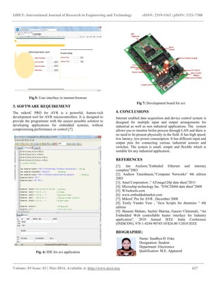 Internet enebled data acquisition and device control | PDF