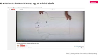 Mit csinált a Lacoste? Keresett egy jól működő sémát.
https://www.youtube.com/watch?v=aEzYDQv8cLg
 