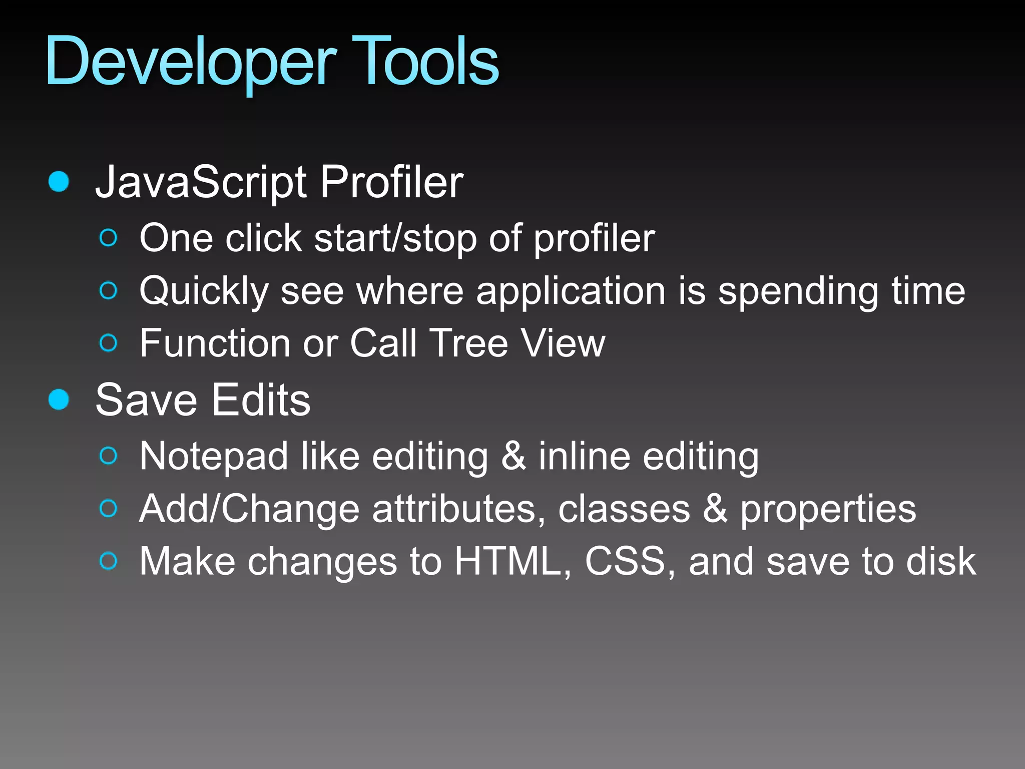 Internet Explorer 8 Developer Overview