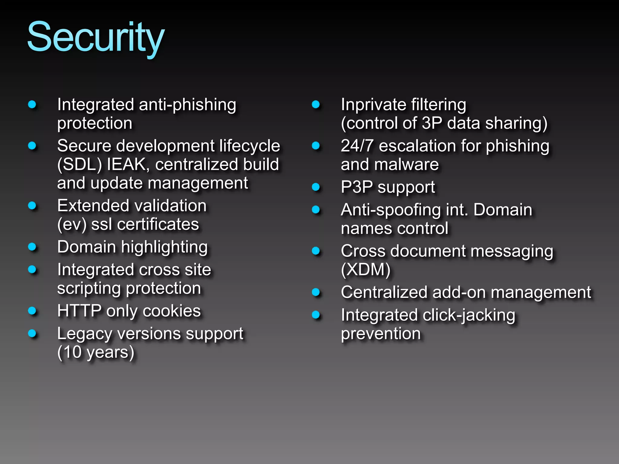 Internet Explorer 8 Developer Overview