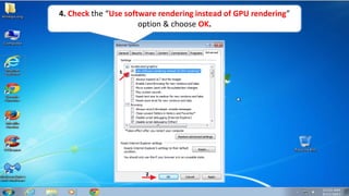 How to fix Internet Explorer Black Strip at right side. | PPT