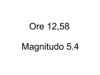 Ore 12,58

Magnitudo 5.4
 
