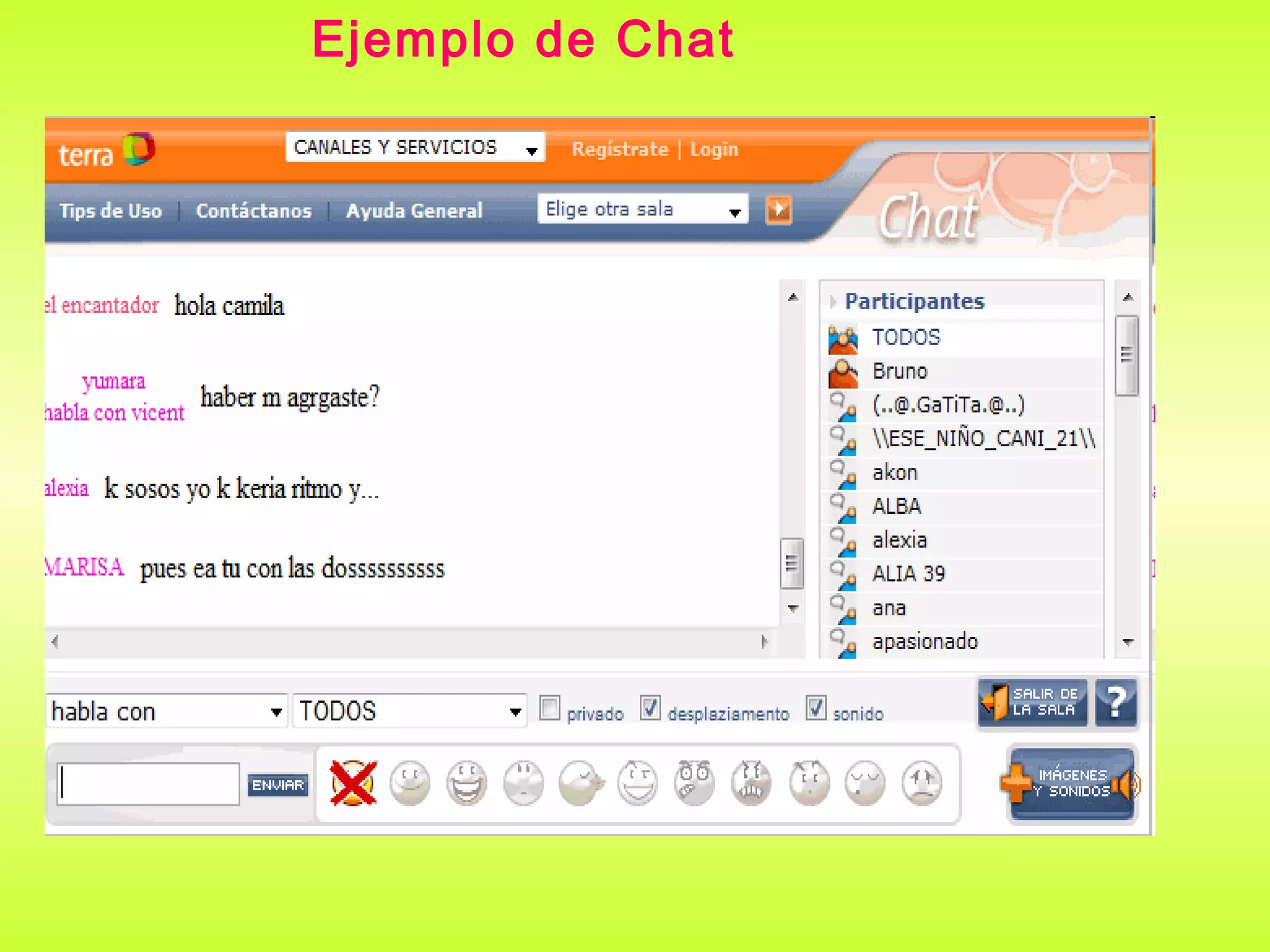 Ejemplo de Chat
 