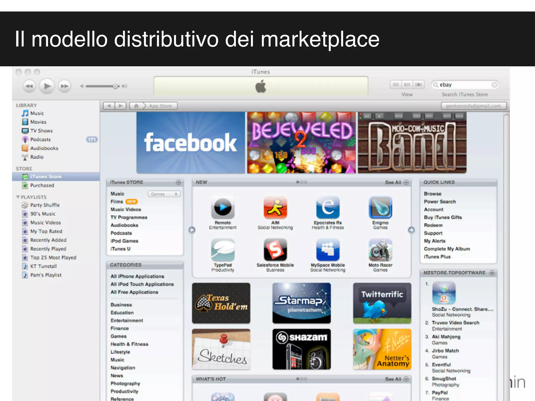 Il modello distributivo dei marketplace
 