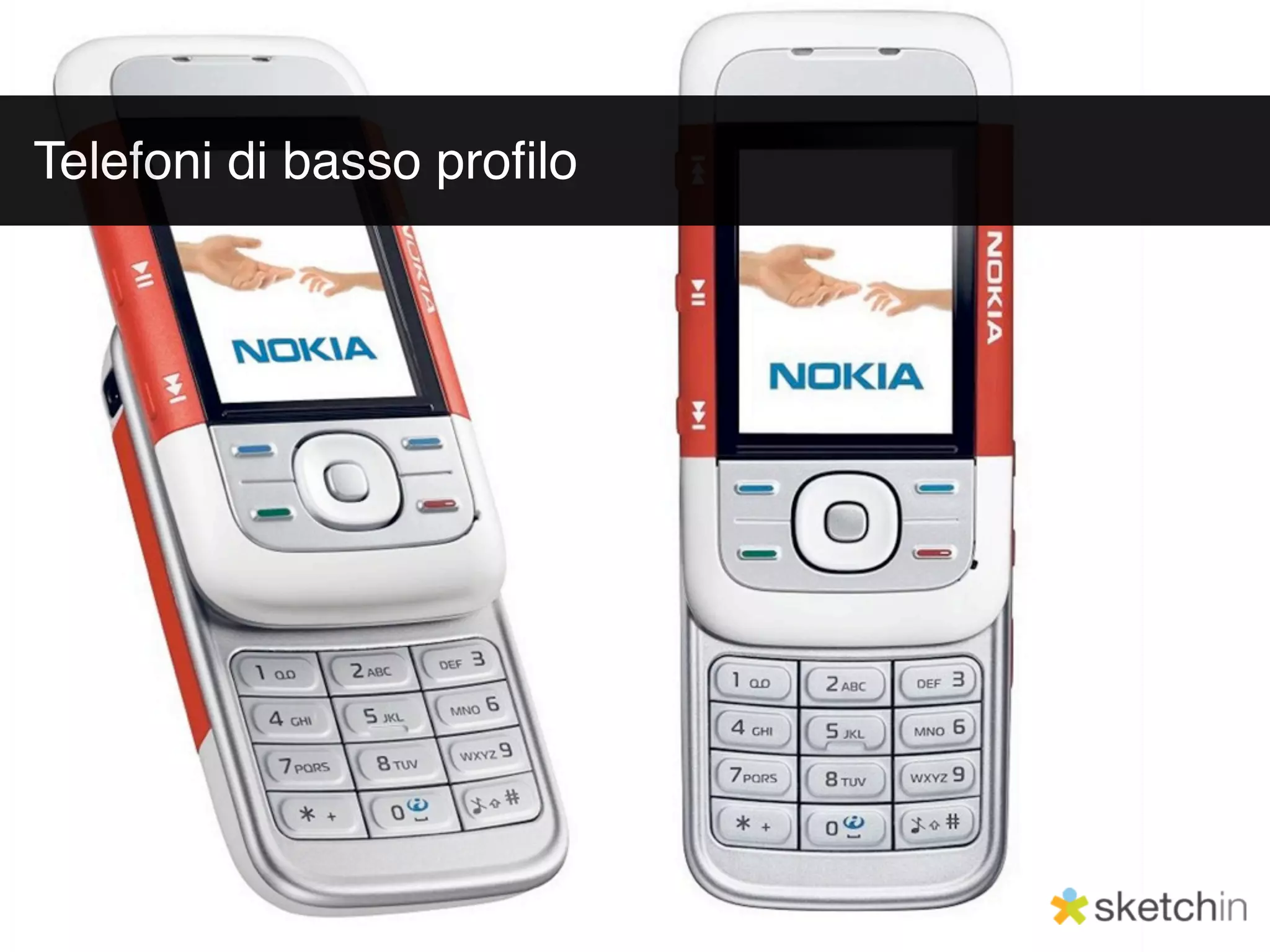 Telefoni di basso proﬁlo
 