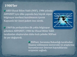 1980’lerBilgisayar üreticisi Apple, grafik kullanıcı ara yüz (GUI)özelliğini sunan ilk kişisel bilgisayar Macintosh’u 1984yılında ortaya çıkararak devrim yaptı. 