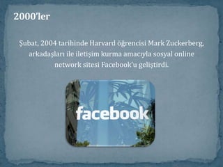2000’lerİnternet üzerinden ücretsiz konuşma imkanı sağlayan Skype yazılımının (VoIP, Voice-over-IP)  beta versiyonu 2003 yılında ortaya çıktı. 