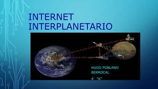 HUGO POBLANO
BERROCAL
4°“K”
INTERNET
INTERPLANETARIO
 