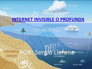 INTERNET INVISIBLE O PROFUNDA
POR: Sergio Llerena
 