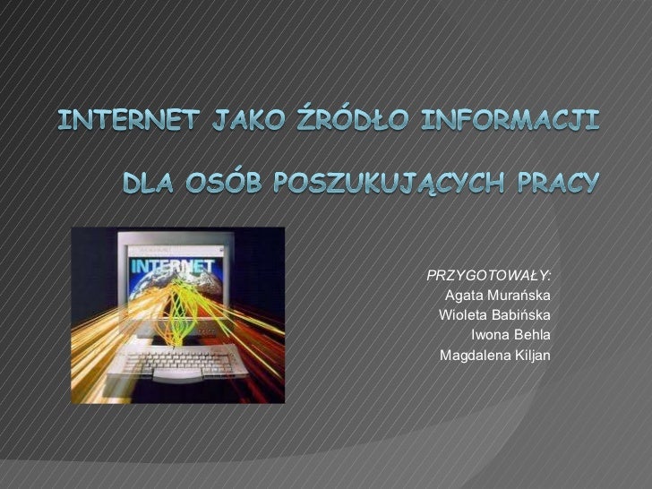 Internet jako źródło informacji