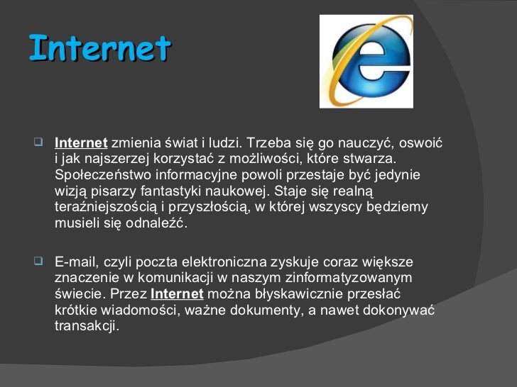 Internet jako źródło informacji