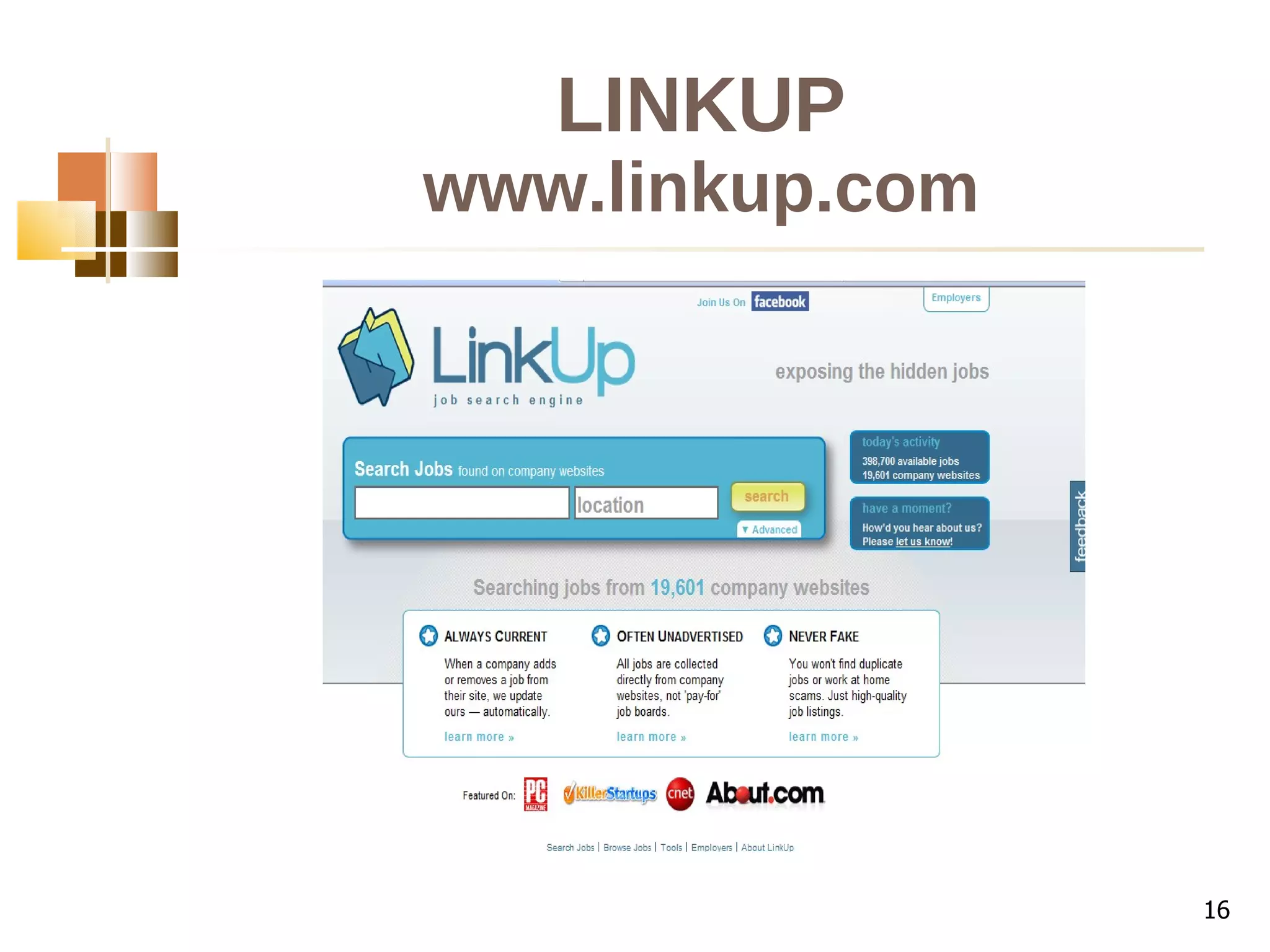 LINKUP www.linkup.com 