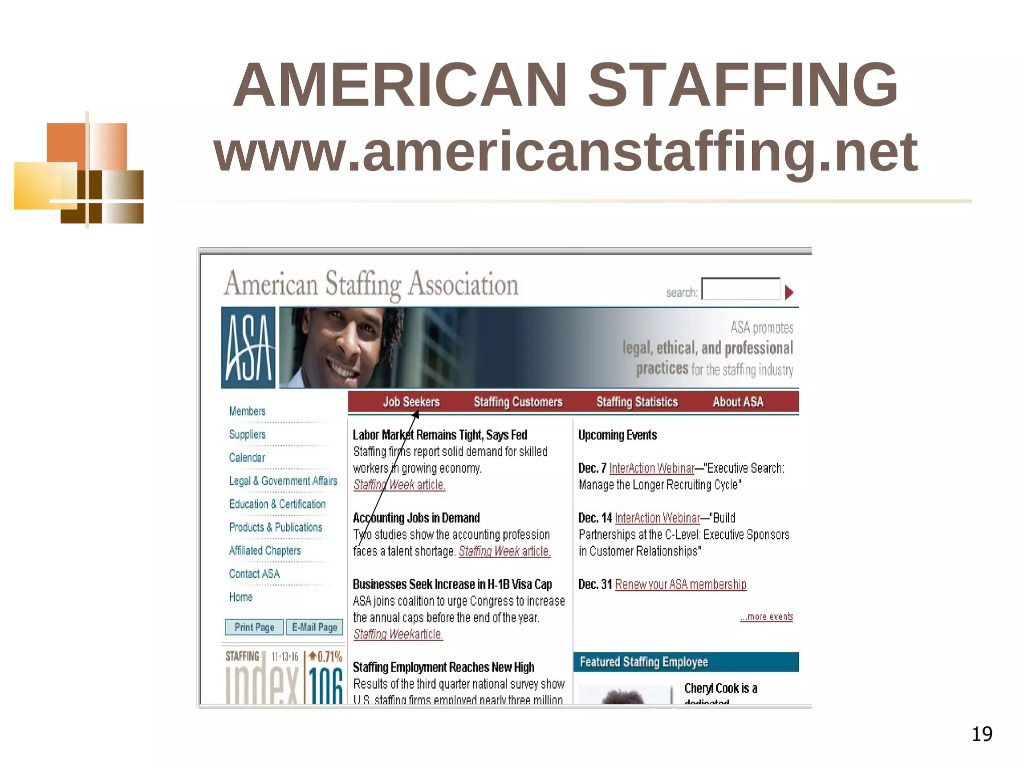AMERICAN STAFFING www.americanstaffing.net 