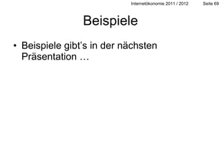 Beispiele Beispiele gibt’s in der nächsten Präsentation … 