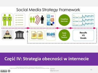 Częśd IV: Strategia obecności w internecie
                       Paweł Stempniak
19 czerwca 2010                               61
                  stempniak.pawel@gmail.com
 