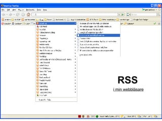 RSS i min webbläsare 