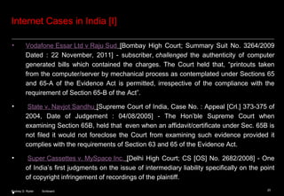 Scriboard® - Internet Law and Policy [India] | PPT