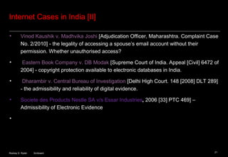 Scriboard® - Internet Law and Policy [India] | PPT