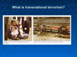 What is transnational terrorism?
 