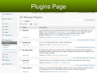 Plugins Page 