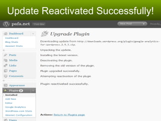 Update Reactivated Successfully! 