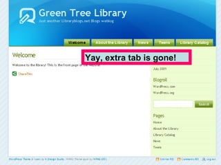 Yay, extra tab is gone! 