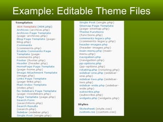 Example: Editable Theme Files 