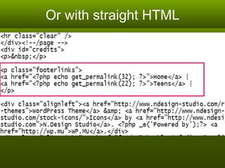 Or with straight HTML 