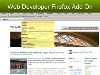 Web Developer Firefox Add On 